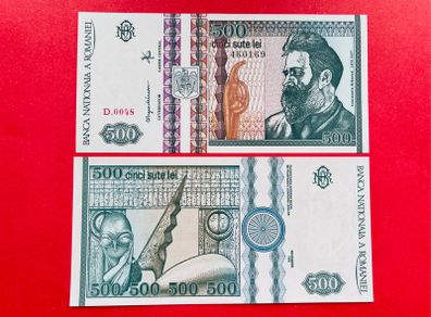 Romania  500  Lei  1992. Pick  101b. Large Note  ( Uncirculated. )