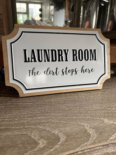 New wood and metal Mud Room sign