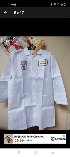 Dr Ben adult costume size medium new in packaging