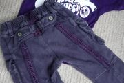 Jottum Simply Dutch purple trousers 74 cm 6-9m NameIT top