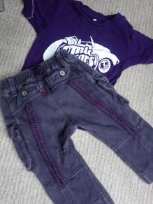 Jottum Simply Dutch purple trousers 74 cm 6-9m NameIT top
