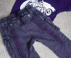 Jottum Simply Dutch purple trousers 74 cm 6-9m NameIT top