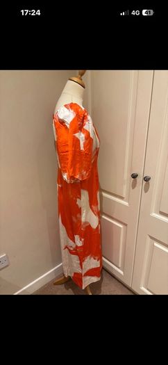 Mint Velvet viscose linen dress size 14