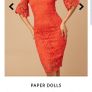 Red crochet "Paper Dolls" Dress Image 8