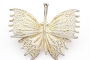 Sterling Silver Filigree Butterfly Brooch