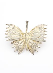 Sterling Silver Filigree Butterfly Brooch