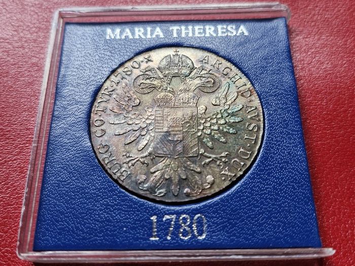 Austria  Silver 1 Thaler - Maria Theresia 1780 SF  Silver .833 Coin Restrike