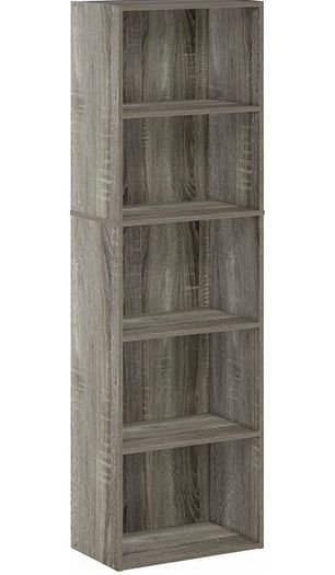 Luder 5-tier Reversible Color Open Shelf Bookcase Multiple Colours Available, See Photos