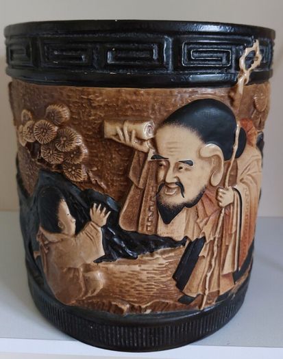 Antique Bretby Ceramic Oriental Jar/Jardiniere