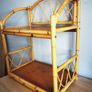Vintage Rattan Bamboo coffee table and display stand Image 6