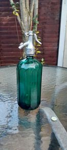 Antique Coloured Soda syphon