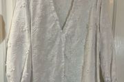 Savida Applique Blouse White - Size 12 excellent condition