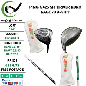 Ping G425 SFT Driver / 10.5 Degree / Kuro Kage 70 X-Stiff