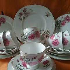 Royal Stafford Peony Rose ChinaTeaset