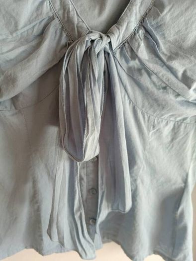 MEXX Blue Tie-Front Blouse