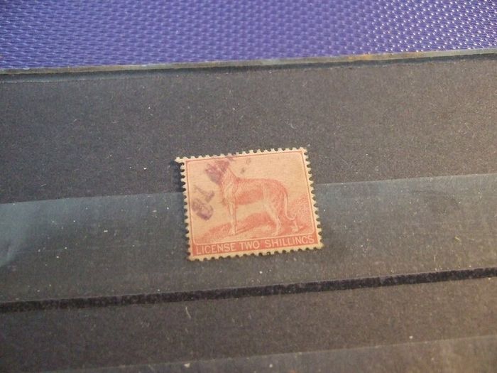 Irish Wolfhound Revenue Stamp.