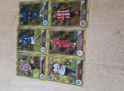 Topps Premier League Flagship 2026/27 - small lot of Yellow Voltage Parallel Cards