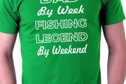 DAD FISHING legend Funny T-shirt joke gift present, Funny Mens T-Shirt Size S-XXL