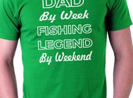 main image for ad DAD FISHING legend Funny T-shirt joke gift present, Funny Mens T-Shirt Size S-XXL