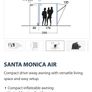 Outwell Santa Monica air awning Image 4
