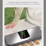 Rechargeable Vacuum Sealer with USB, Designed for Preserving Food in Both Wet And Dry Conditions, Featuring an LED Display, Perfect for Travel And Camping Image 2