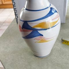 Stoneware Jackson Pottery kilkanny Ireland Modern Design Vase 11 inches Design