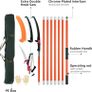 Manual Pole Saw, 7.3-27 ft Extendable Tree Pruner, Sharp Steel Blade and Scissors High Branches Trimming, Branch Trimmer with Lightweight 8 Fiberglass Handles Image 2