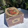 Hand painted wooden box with roses and cherubs Image 8