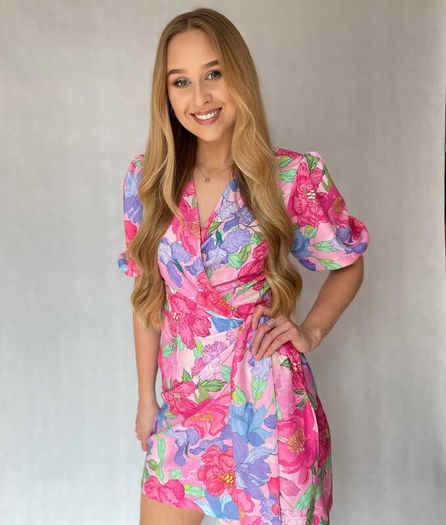 dress with colorful flowers 6-12