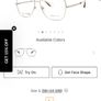 Marc Jacobs silver metal aviator style glasses eyeglasses Image 6