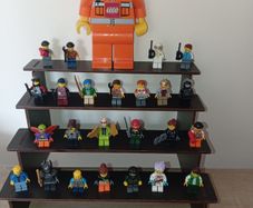 Collection Of Lego Mini Figures Plus Large Torch figure Originals In Good Order With Extras