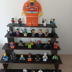 Collection Of Lego Mini Figures Plus Large Torch figure Originals In Good Order With Extras