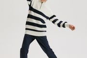 Stripe turtleneck jumper boy 146 cm