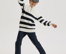 Stripe turtleneck jumper boy 146 cm