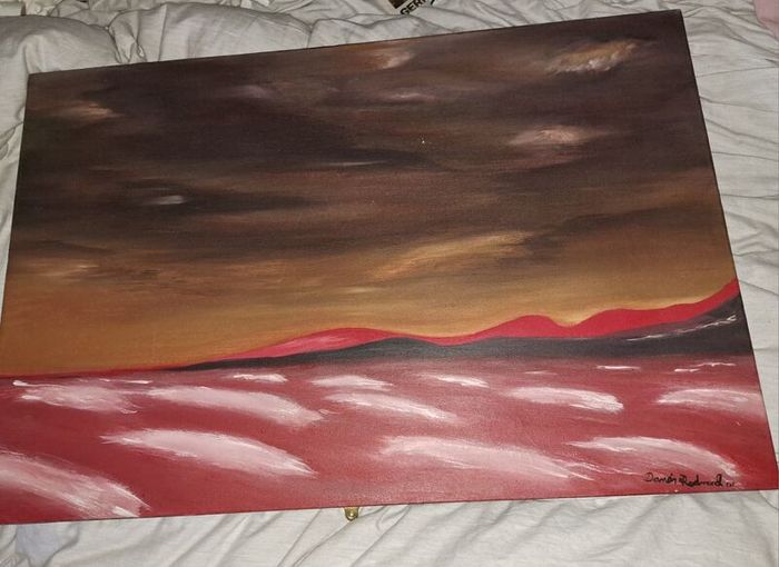 Large original Damian Redmond seascape painting