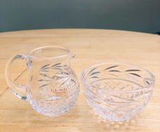 Galway Crystal Milk & Sugar Bowl