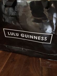 Lulu Guinness Black Velvet Hand bag