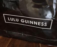Lulu Guinness Black Velvet Hand bag