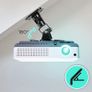 Projector Bracket Mount on Ceiling or Wall for Projection | 10kg Capacity | Universal | Heavy Duty | Fittings Included | Rotate 360 Image 4