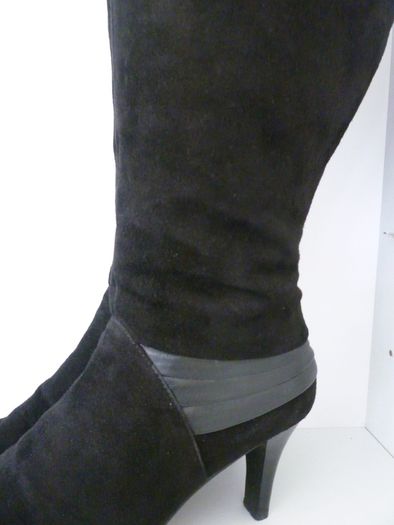 VAN DAL Black Boots Suede Leather Knee High Boots. Uk 6 Eu 39. Immaculate