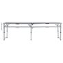 Foldable Camping Table Grey Aluminium 240x60 cm Image 2