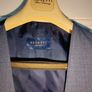 Luxury Benetti Petrol Blue Tailored 3-Piece Suit Size 38 Image 6