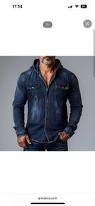 Giovanco Denim Hooded Shirt