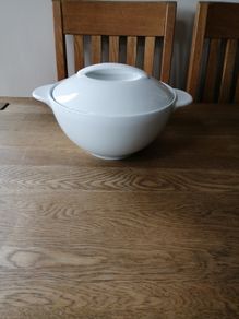 Denby Large White Serving Bowls With Lid