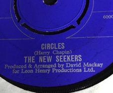 The New Seekers vinyl single record - Circles