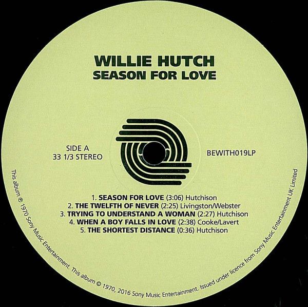 Willie Hutch: Season For Love LP Limited Edition, Reissue