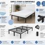 Small Double Metal Bed Frame with Mattress Image 2