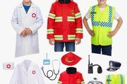 3 in 1 Kids Role Play Costumes, 13 Pieces Fancy Dress up Set for Boys Age 3-7, Birthday Halloween Costumes for Kids &amp; Toddlers