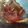 A Beautiful 2piece Carnival Glass Milk Jug And Sugar Bowl Image 6