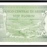 Aruba, 1986, 5 Florin, P-1, Gem Crisp Unc! Image 2
